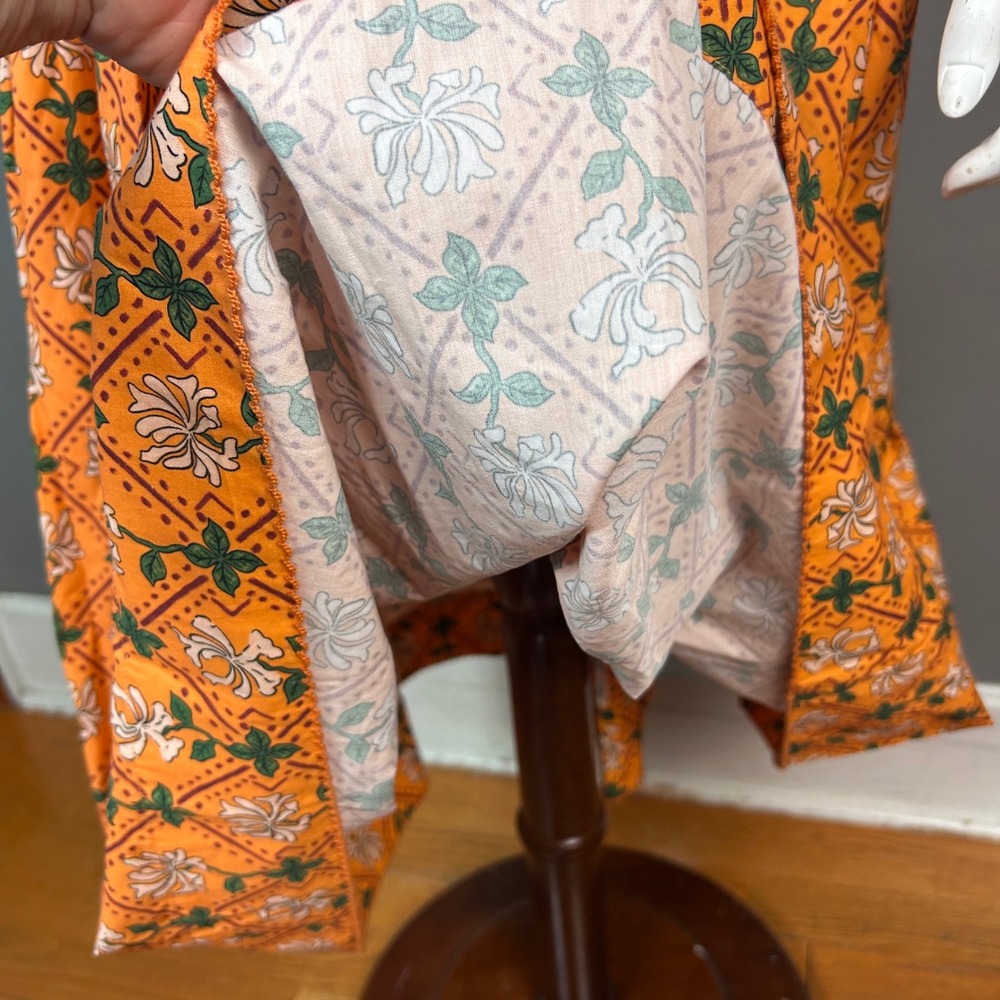 Agua by Agua Bendita Orange Floral Midi Dress - Picture 11 of 14